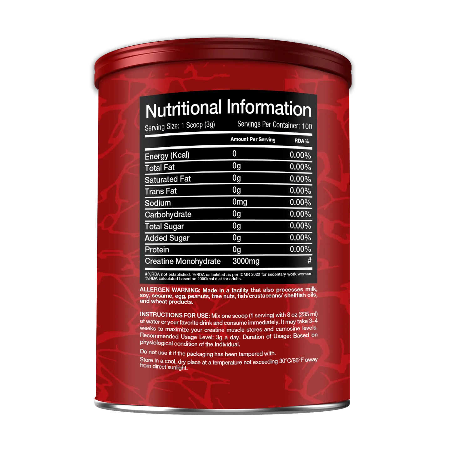 REDREX CREATINE 60 SERVINGS