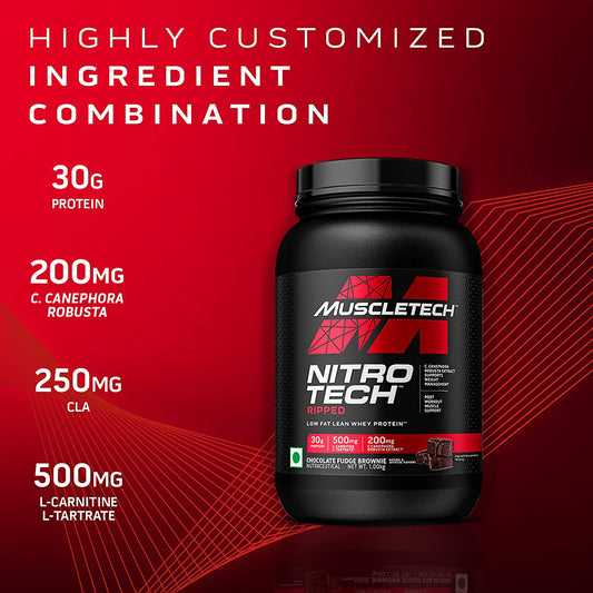MUSCLE TECH NITRO RIPPED PROTIEN (2.2LB)